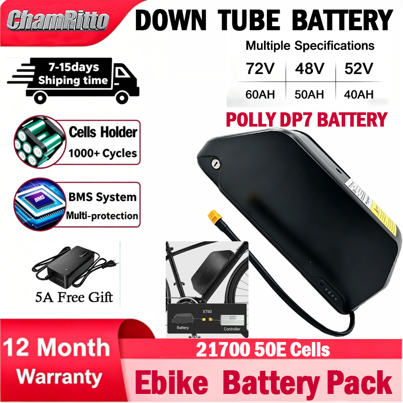 72V 50Ah 21700 Lithium Battery - Аккумулятор для электровелосипеда Cham-Rider 36В 48В