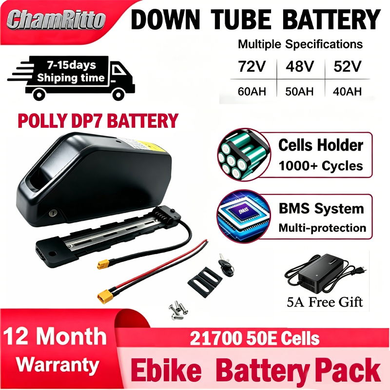 72V 50Ah 21700 Lithium Battery - Аккумулятор для электровелосипеда Cham-Rider 36В 48В