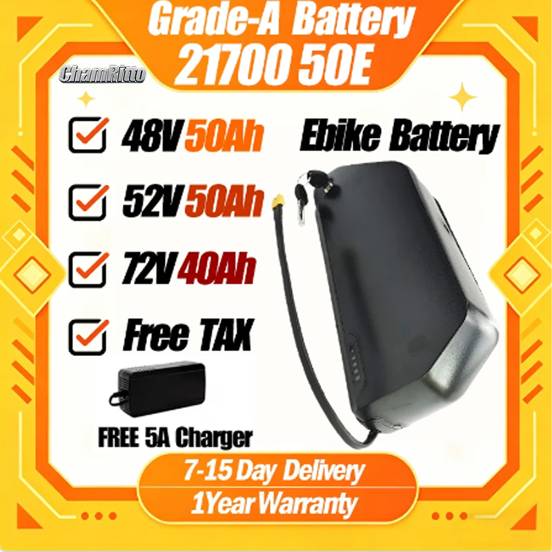 Аккумулятор для электровелосип – обзор и цена 72V 50Ah 21700 Lithium Battery