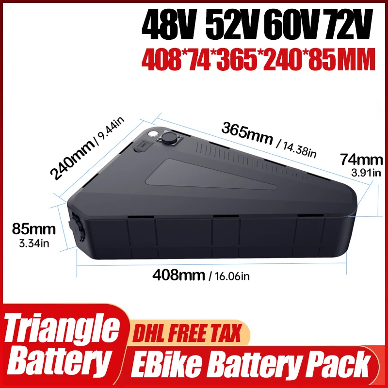 Электрический велосипед, аккум – обзор и цена 72V 50Ah 21700 Lithium Battery
