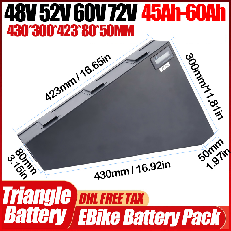 Электровелосипед с аккумулятор – обзор и цена 72V 50Ah 21700 Lithium Battery